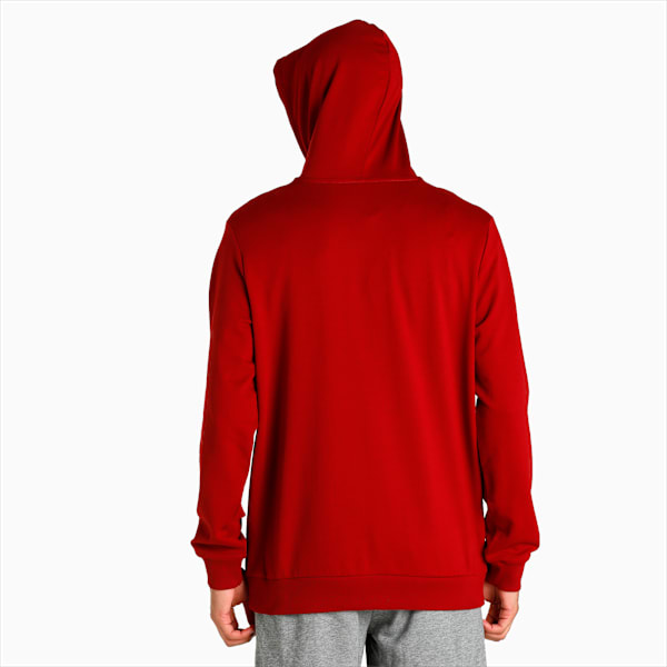 Cat Graphic Men's Hoodie, Intense Red, extralarge-IND