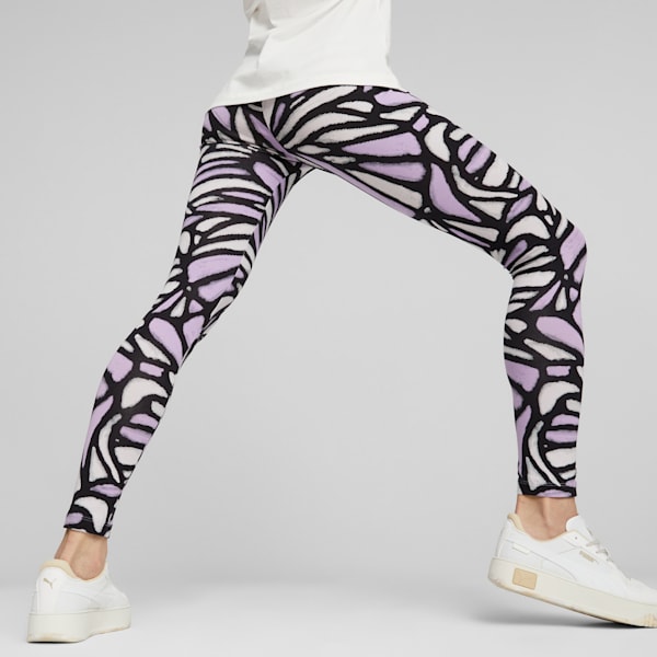 ESS+ Monarch Printed Women's Leggings, PUMA Black, extralarge