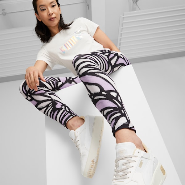 ESS+ Monarch Printed Women's Leggings, PUMA Black, extralarge