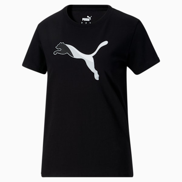 PUMA Cat Segment Women's Tee, PUMA Black, extralarge