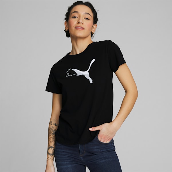 Camiseta Puma Oversize Logo Tee SS19 black