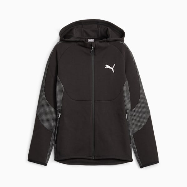 Evostripe Youth Full-zip Hoodie, PUMA Black, extralarge-GBR