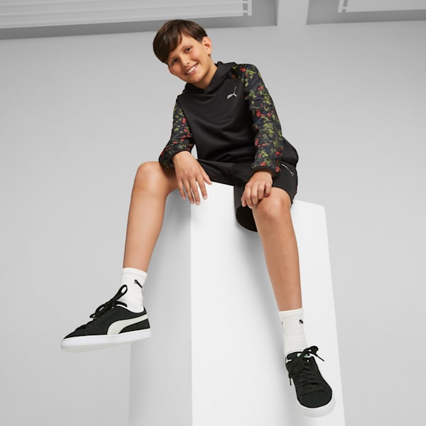 Sudadera con capucha Active Sports Poly para jóvenes, PUMA Black, extralarge