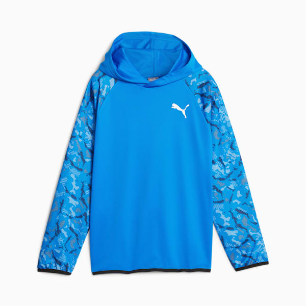Active Sports Poly Big Kids' Hoodie, Ultra Blue, extralarge