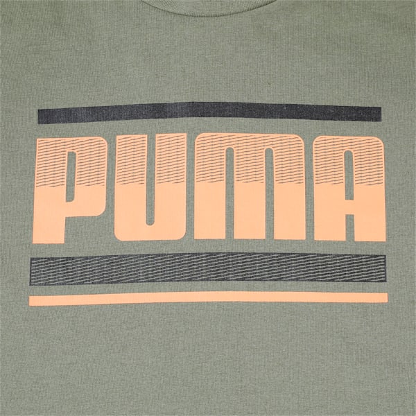 PUMA Graphic Boy's T-Shirt, Dark Green Moss, extralarge-IND