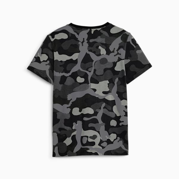 Essentials+ CAMO Boys' Tee, PUMA Black, extralarge