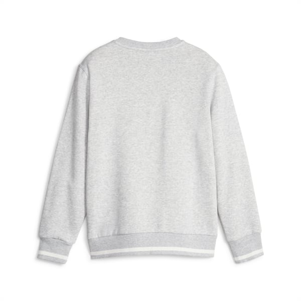 PUMA SQUAD Youth Sweatshirt, Light Gray Heather, extralarge-GBR