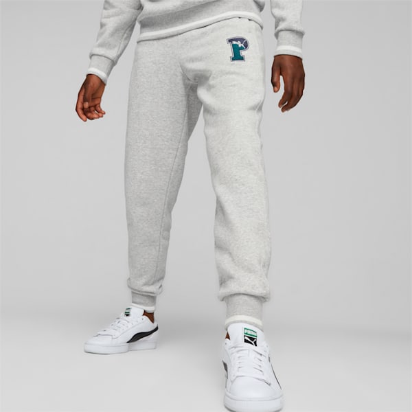 PUMA SQUAD Youth Fleece Sweatpants, Light Gray Heather, extralarge-IND