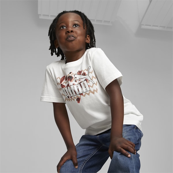 Mix Match Kid's T-shirt, PUMA White, extralarge-IND
