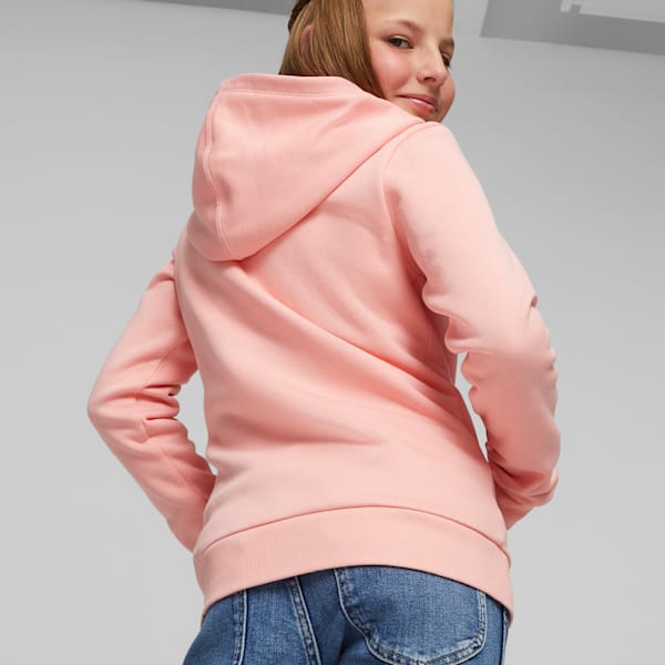 Essentials+ Animal Full-Zip Girls' Hoodie, Peach Smoothie, extralarge