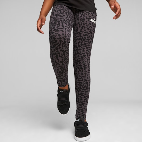 Essentials+ Animal Big Kids' Leggings, PUMA Black, extralarge