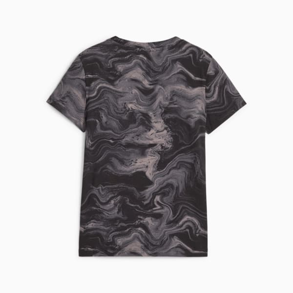 Essentials+ Marbleized Girls' Tee, PUMA Black, extralarge