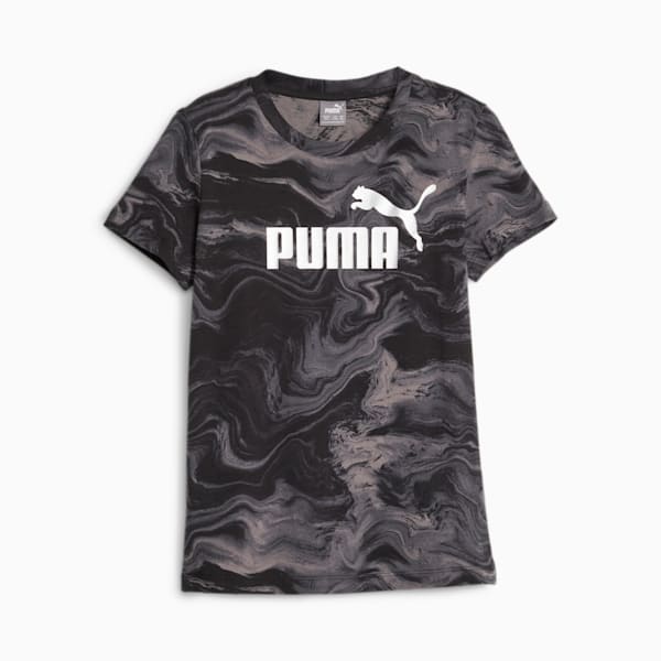 ESS+ MARBLEIZED Youth Tee, PUMA Black, extralarge-IND