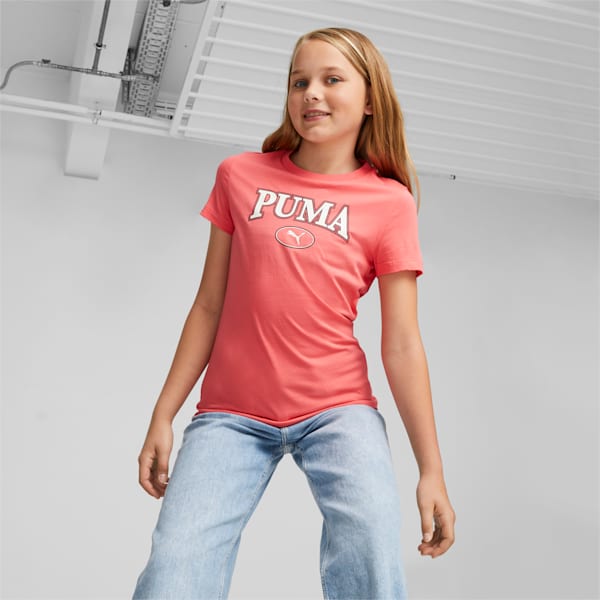 Camiseta estampada PUMA SQUAD Infantiles, Electric Blush, extralarge