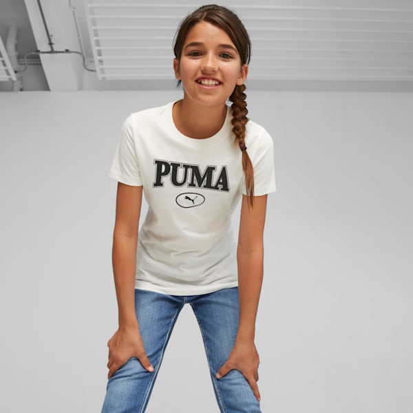 Camiseta estampada PUMA SQUAD Infantiles, Warm White, extralarge