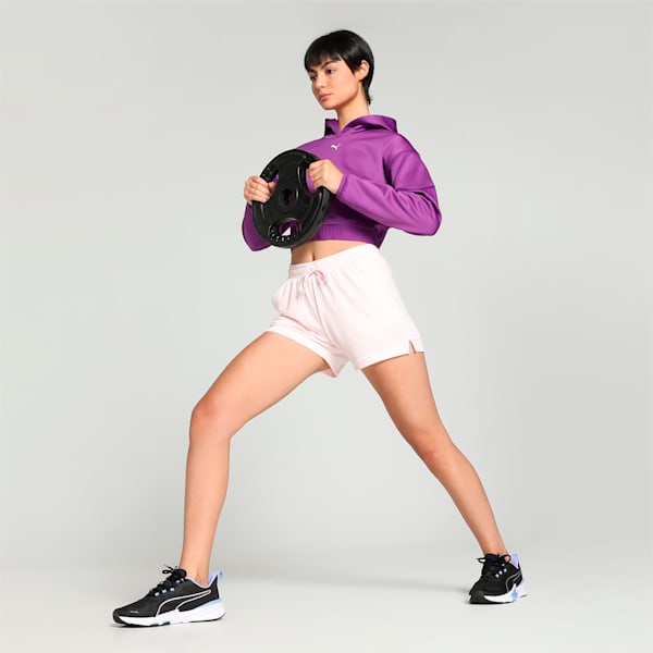 RTG Interlock Women's Regular Fit Shorts, Frosty Pink, extralarge-IND