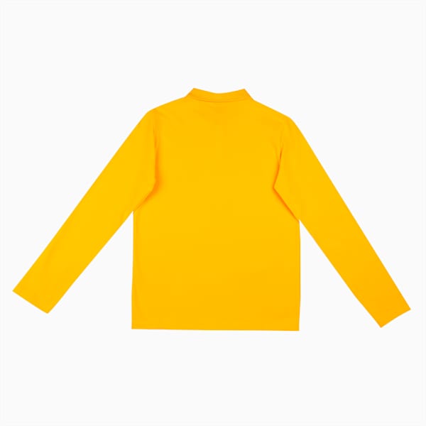 Long Sleeve Boy's Polo, Tangerine