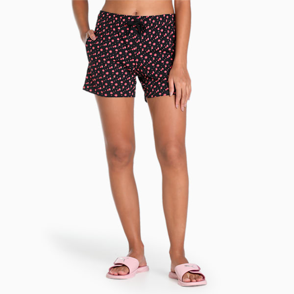 Women's Shorts Pack of 2, Puma Black-Paradise Pink, extralarge-IND