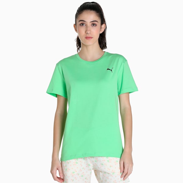 Women's T-Shirt & Shorts Set, Summer Green-Ivory Glow, extralarge-IND