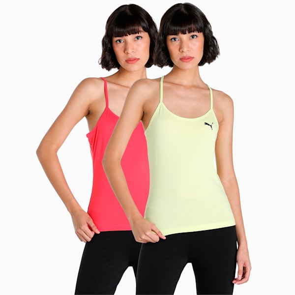 Cami Top Women's Pack of 2, Paradise Pink-Sunny Lime