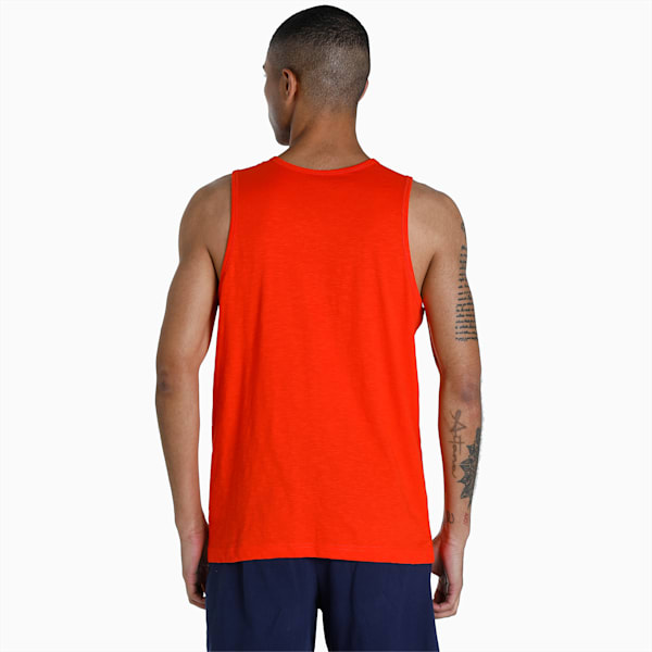 Men's Slub Tank Tops Pack of 2, Puma Black-Cherry Tomato, extralarge-IND