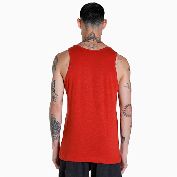 Men's Slub Tank Pack of 2, Chili Oil-Blue Coral, extralarge-IND