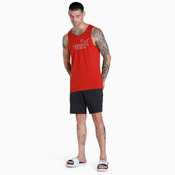 Men's Slub Tank Pack of 2, Chili Oil-Blue Coral, extralarge-IND