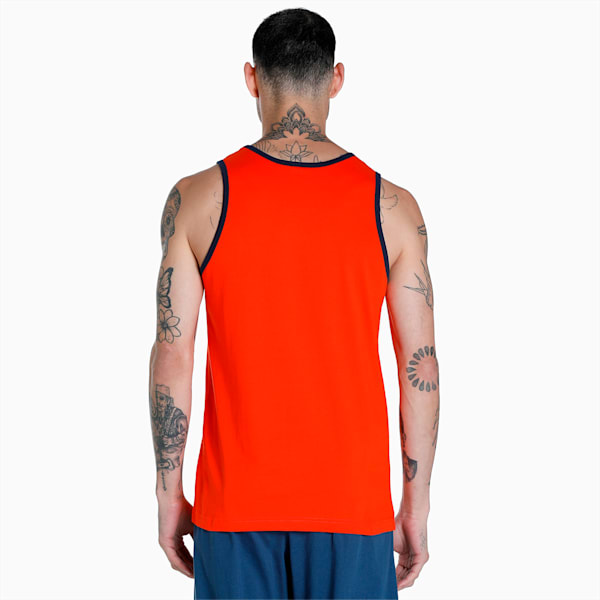 Men's Contrast Tank Tops Pack of 2, Cherry Tomato-Peacoat, extralarge-IND