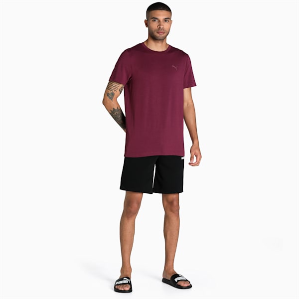 Premium Soft Touch Crew-Neck Men's T-Shirt, Grape Wine, extralarge-IND