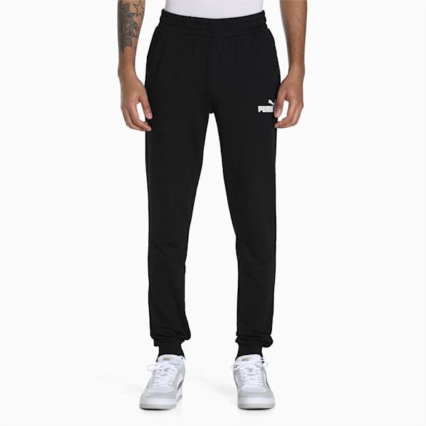 Men's Terry Regular Fit Jersey Pants, Puma Black, extralarge-IND