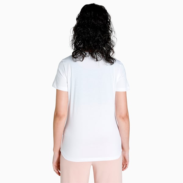 PUMA Multicolor Logo Women's Regular Fit T-Shirt, Puma White, extralarge-IND
