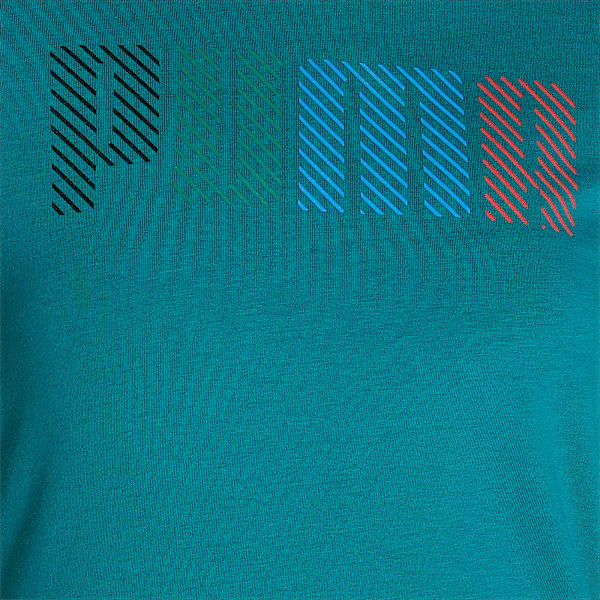 Multicolor Logo Women's Regular Fit T-Shirt, Teal Green, extralarge-IND