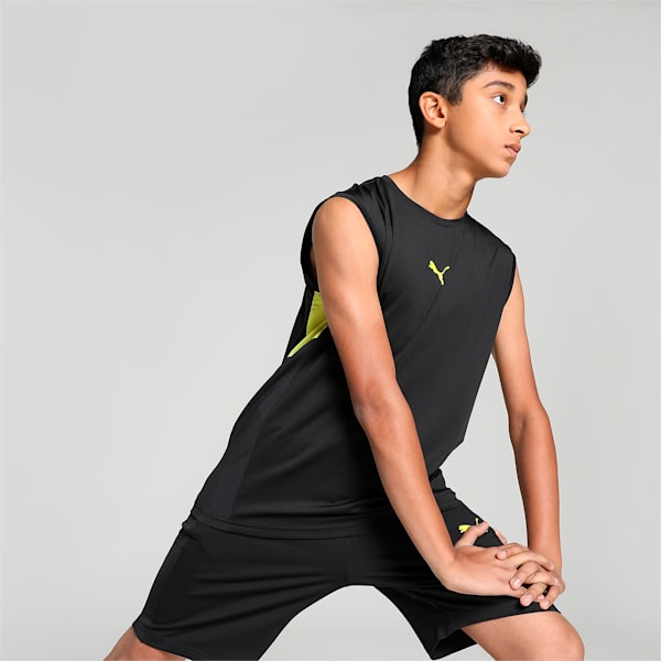 PUMA x one8 Active SL Youth Regular Fit Tank Top, PUMA Black, extralarge-IND