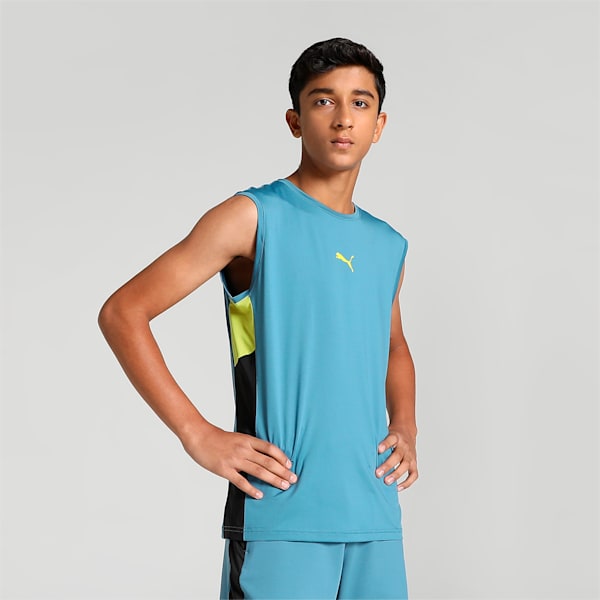 PUMA x one8 Active SL Youth Regular Fit Tank Top, Deep Dive, extralarge-IND