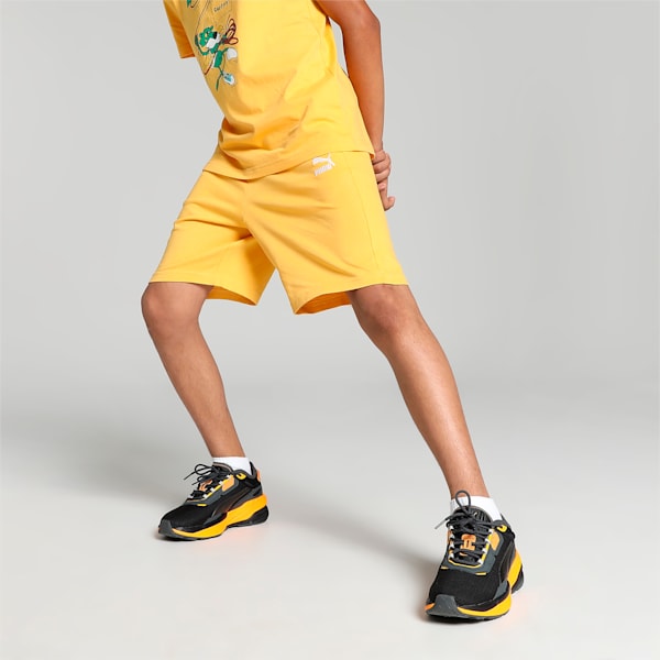 Super PUMA Graphic Youth Regular Fit Shorts, Mustard Seed, extralarge-IND