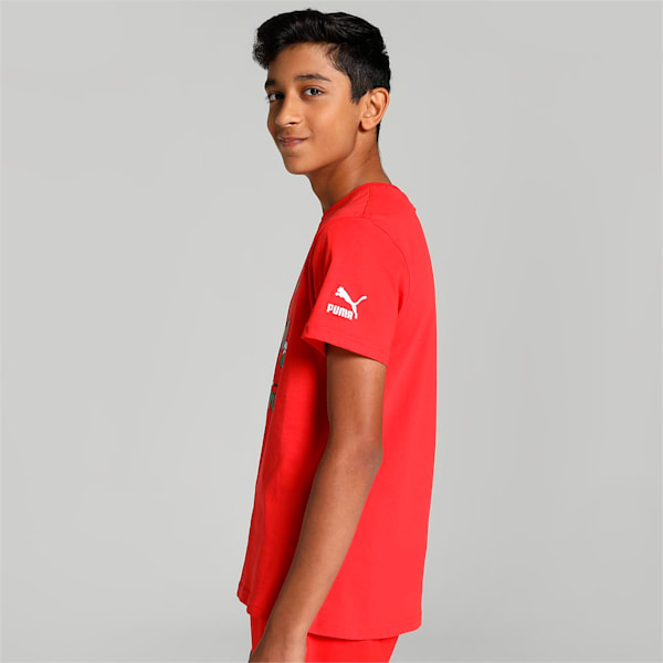 Super PUMA Graphic Youth Regular Fit T-Shirt, For All Time Red, extralarge-IND