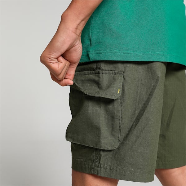 Cargo B Youth Regular Fit Shorts, Green Moss, extralarge-IND