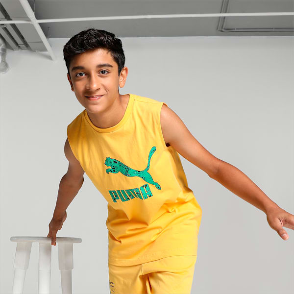 Super Youth Regular Fit Tank T-Shirt, Mustard Seed, extralarge-IND