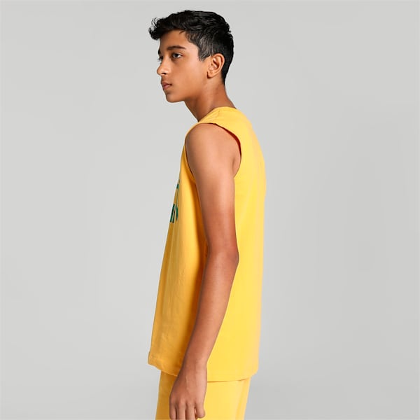 Super PUMA Youth Regular Fit Tank T-Shirt, Mustard Seed, extralarge-IND