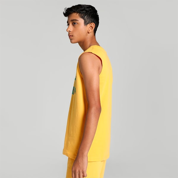 Super Youth Regular Fit Tank T-Shirt, Mustard Seed, extralarge-IND