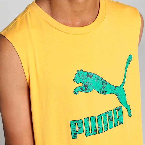 Super PUMA Youth Regular Fit Tank T-Shirt, Mustard Seed, extralarge-IND