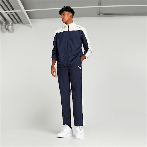 Train Favorite Men's Regular Fit Tracksuit, PUMA Navy, extralarge-IND