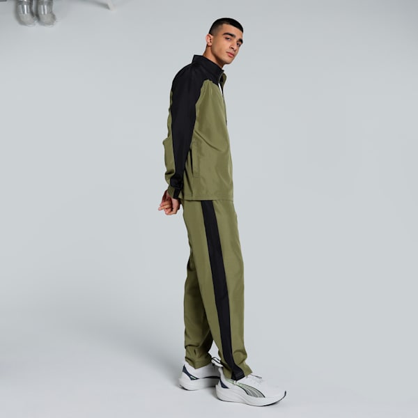 Train Favorite Men's Regular Fit Tracksuit, PUMA Olive, extralarge-IND