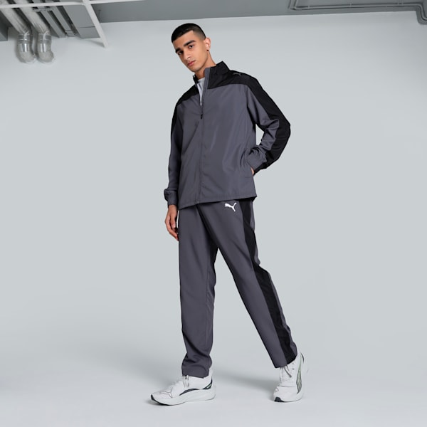 Train Favorite Men's Regular Fit Tracksuit, Galactic Gray, extralarge-IND