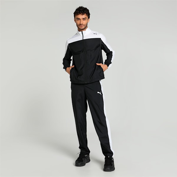 Train Favorite Men's Regular Fit Tracksuit, PUMA Black, extralarge-IND