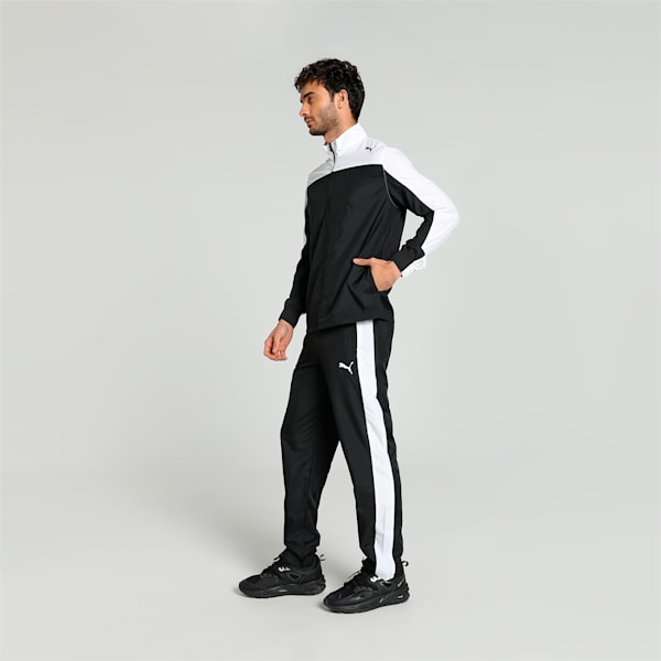 Train Favorite Men's Regular Fit Tracksuit, PUMA Black, extralarge-IND