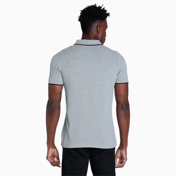 Men's Tipping Slim Fit T-Shirt, Medium Gray Heather, extralarge-IND