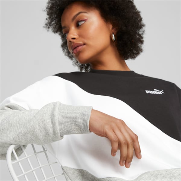 POWER Cat Women's Sweatshirt, PUMA Black, extralarge-IND