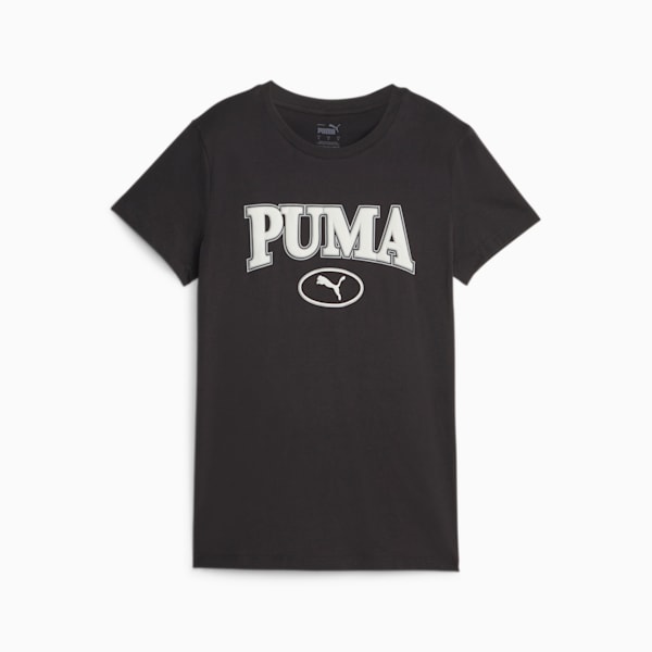 PUMA SQUAD Women's Graphic T-shirt, PUMA Black, extralarge-IND