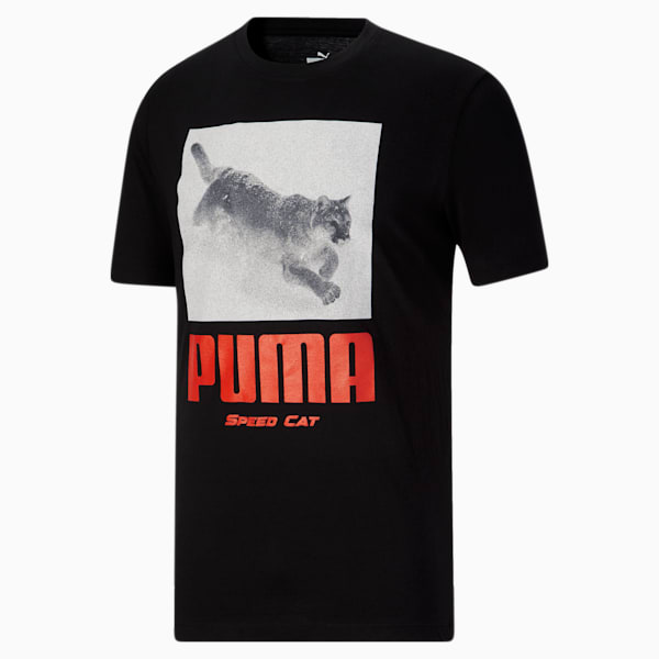 Speed Cat Box Men's Tee, Puma Black, extralarge